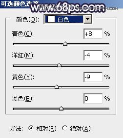 PS調出河道邊女孩唯美紫色藝術效果