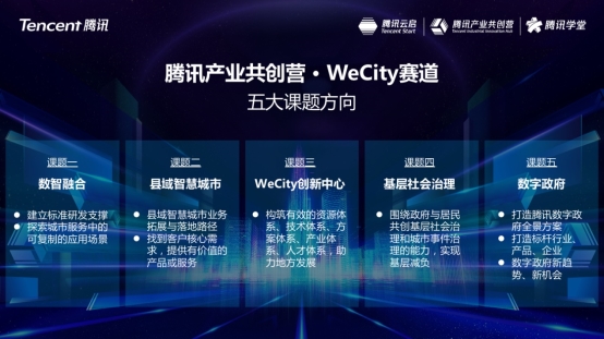 騰訊產業共創營WeCity賽道課題發布 攜手行業精英共建智慧城市