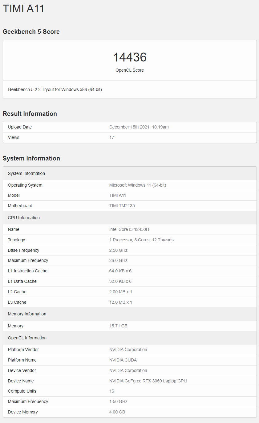 英特爾 12 代移動平臺新品曝光：i5-12450H 4 大核 4 小核，i7 6 大核
