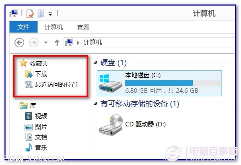 win7資源管理器左欄“桌面”丟失恢復方法