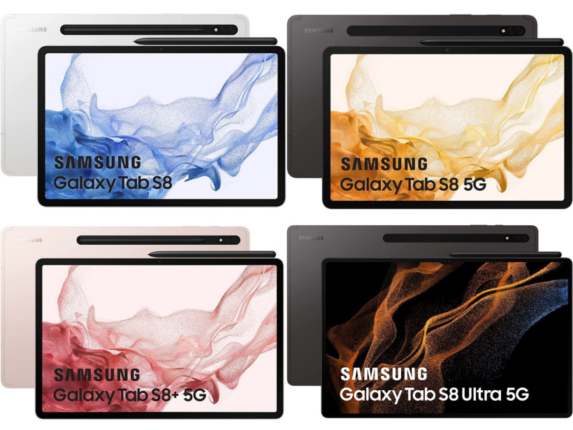 三星 Galaxy Tab S8 系列偷跑：3 種尺寸，S8 Ultra 預(yù)計價格破萬