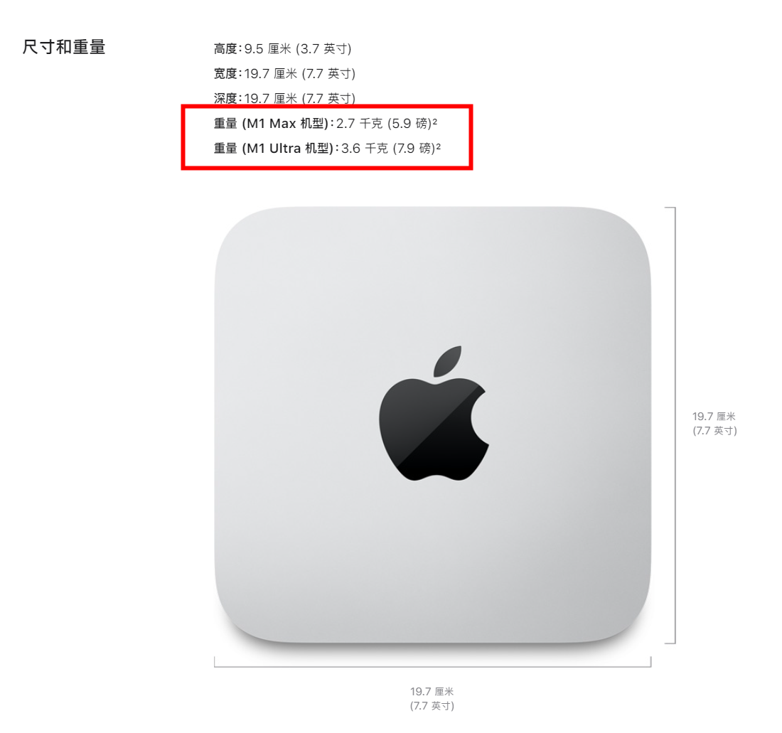 M1 Ultra 版蘋果 Mac Studio 比 M1 Max 版更重：散熱系統材質不同
