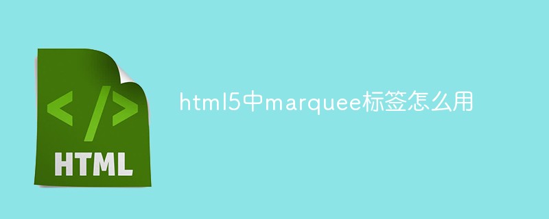 html5中marquee標簽怎么用-站長資訊網