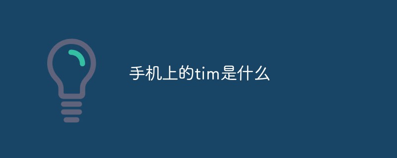 手機上的tim是什么