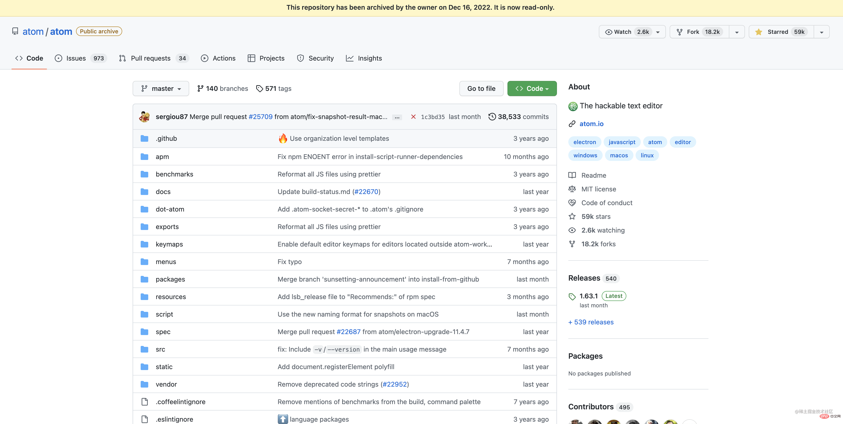 Atom進入只讀歸檔模式，又一個代碼編輯器落幕！