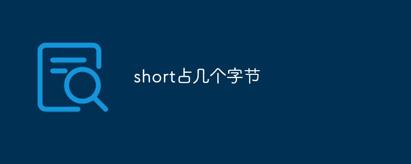 short占幾個(gè)字節(jié)