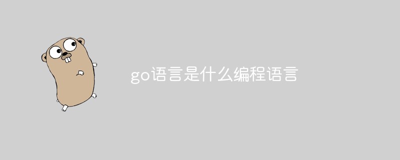 go語言是什么編程語言