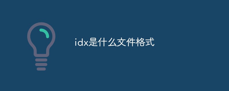 idx是什么文件格式
