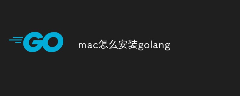 mac怎么安裝golang