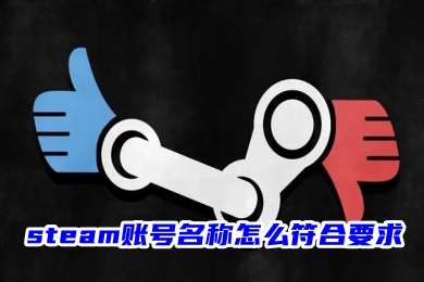 steam賬號名稱怎么符合要求 steam賬號注冊用戶名要求分享