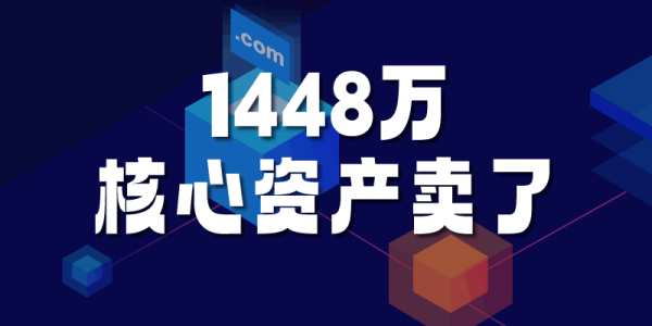 1448萬：帝恩思把核心資產DNS.COM域名賣了